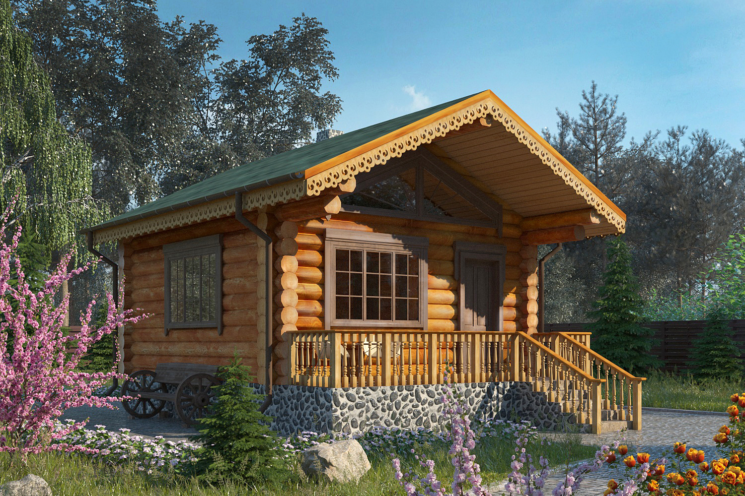 Баня из бревна VZ-621